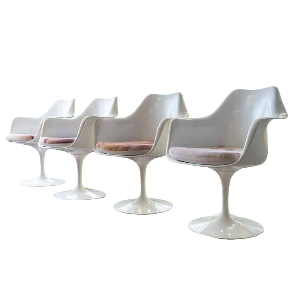 Eero Saarinen (1910–1961) & Knoll – Lot de 4 fauteuils Tulip 2