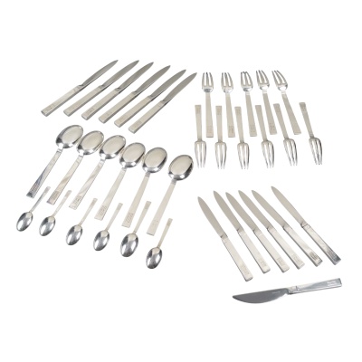 Jean-Élysée Puiforcat (1897–1945) – Service « Antibes » en argent massif, 36 pièces 2