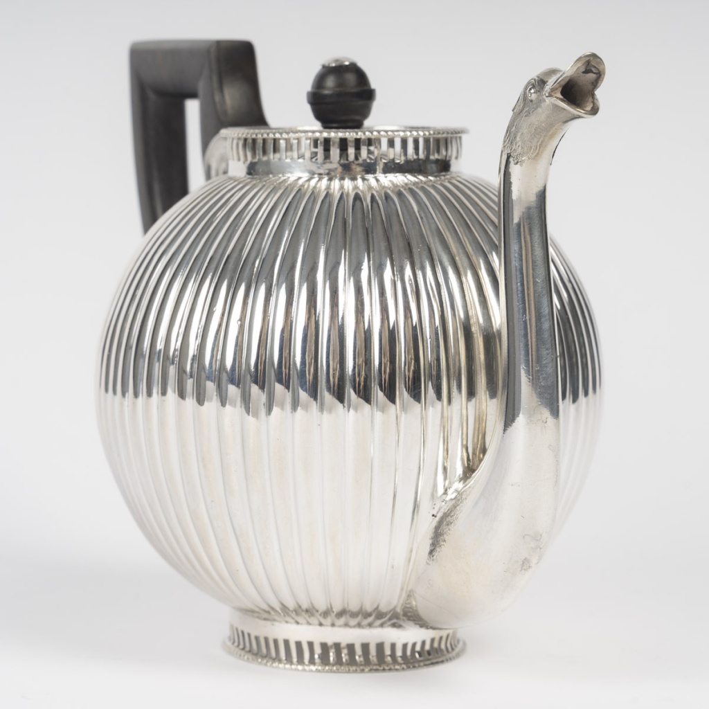 JEAN JOSEPH BOURDIER – THEIERE ARGENT MASSIF EPOQUE 1er EMPIRE 1798/1809 6