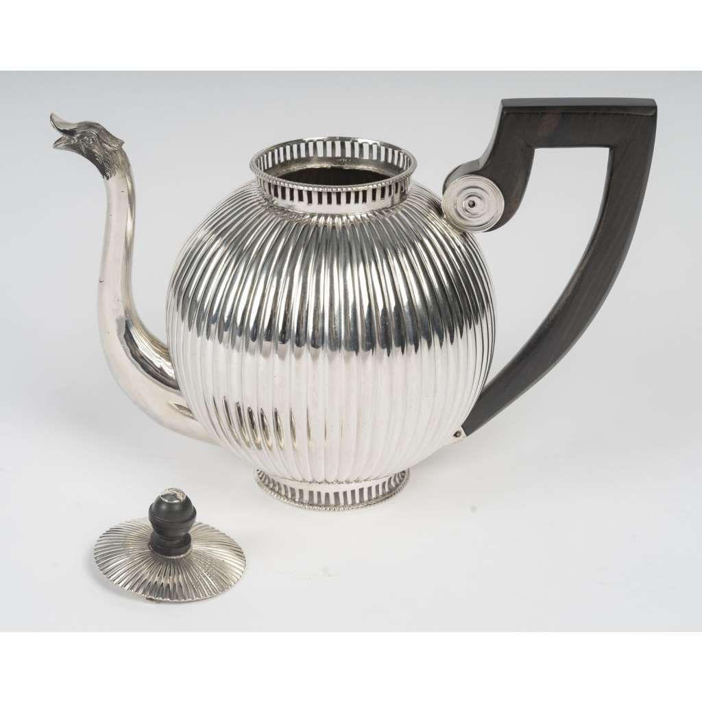 JEAN JOSEPH BOURDIER – THEIERE ARGENT MASSIF EPOQUE 1er EMPIRE 1798/1809 12