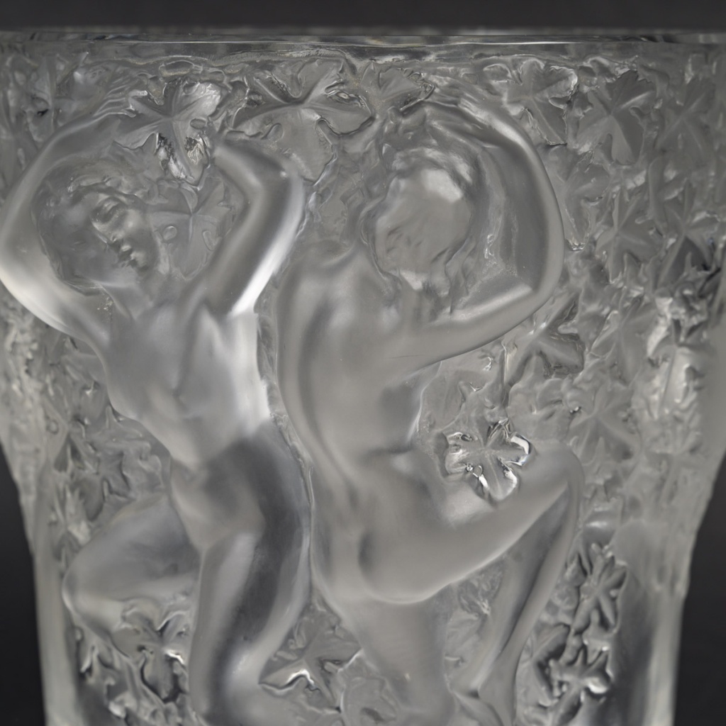 MARC LALIQUE – VASE GANYMEDE EN CRISTAL circa 1955 3