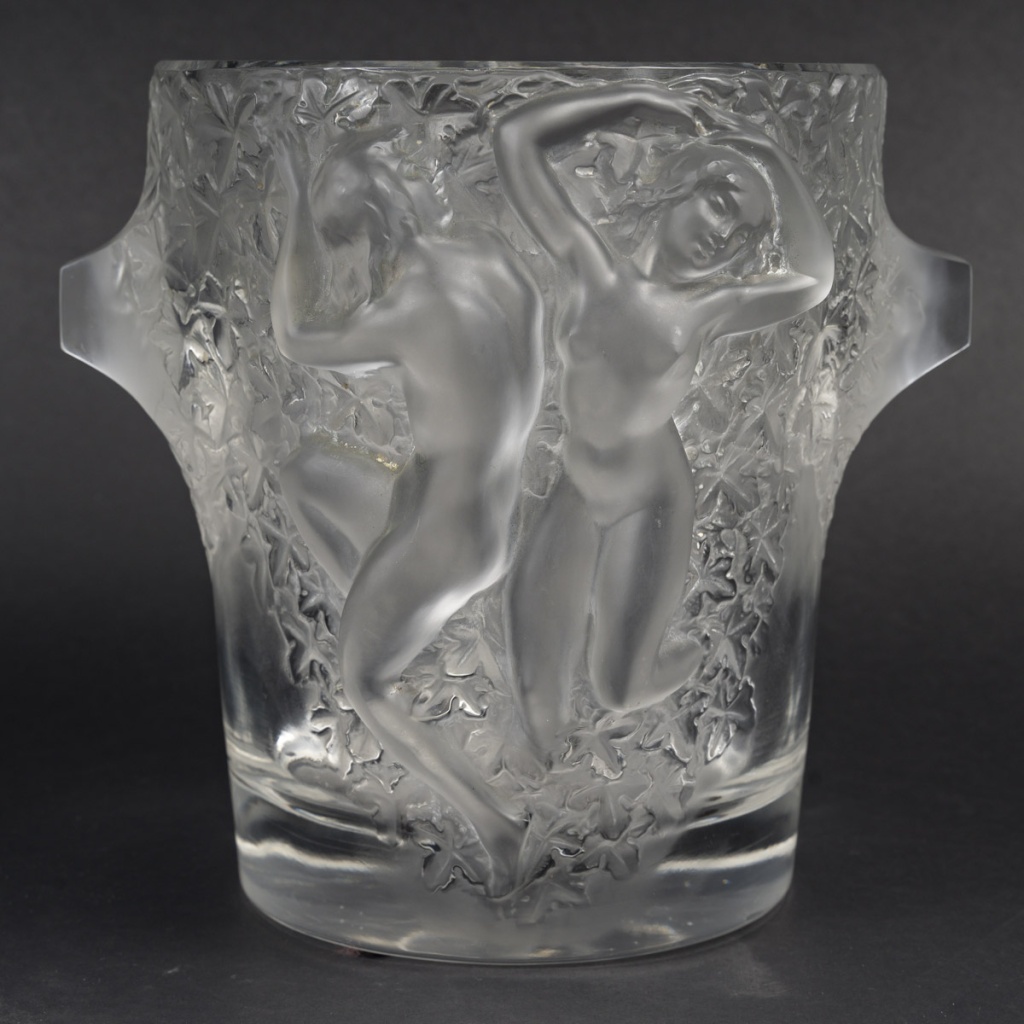 MARC LALIQUE – VASE GANYMEDE EN CRISTAL circa 1955