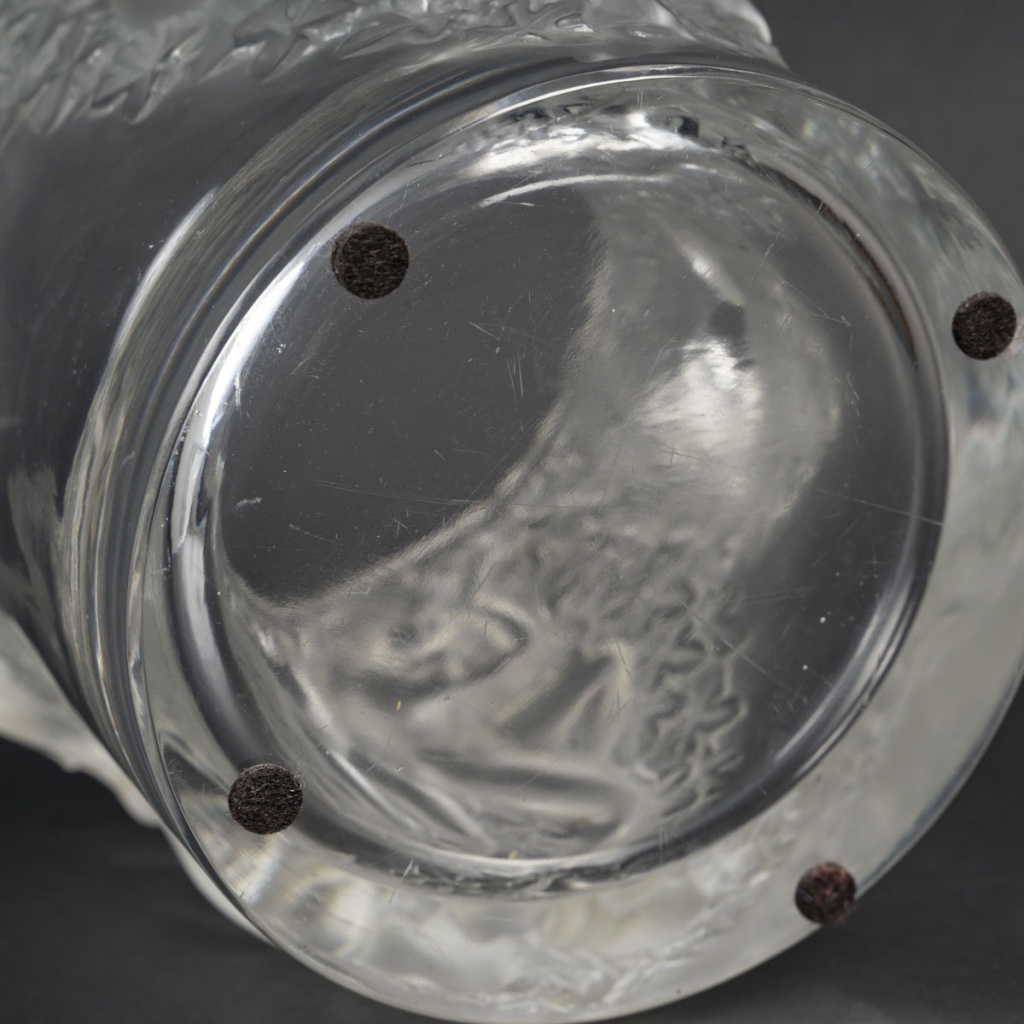 MARC LALIQUE – VASE GANYMEDE EN CRISTAL circa 1955 13