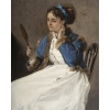 Henri René GAUME (Né en 1834) Femme au miroir, daté 1868 14