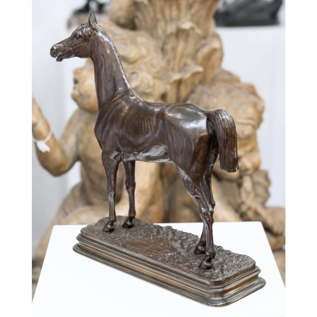 Sculpture – Le Cheval Kaolin , Alfred Dubucand (1828 – 1894) – Bronze 6