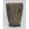 Vase « Danaïdes » verre topaze fumé patiné blanc de René LALIQUE 13