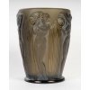 Vase « Danaïdes » verre topaze fumé patiné blanc de René LALIQUE 14