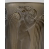 Vase « Danaïdes » verre topaze fumé patiné blanc de René LALIQUE 17