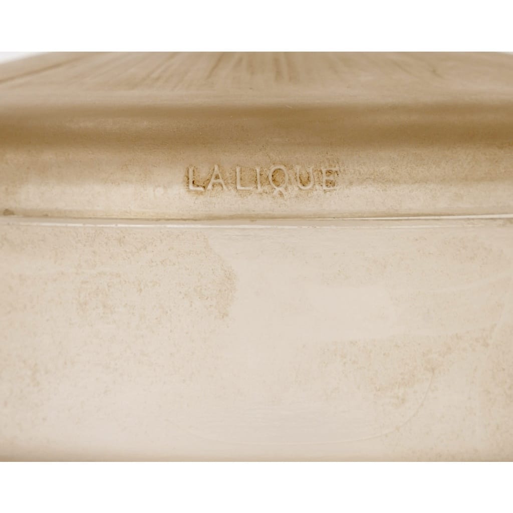 Boîte « Degas » verre blanc patiné sépia de René LALIQUE 5