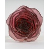 « Rose Eternelle Rouge » pâte de verre rouge et bronze doré de DAUM 12
