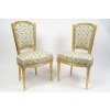 Paire de chaises en bois doré, d’époque Louis XVI (1774-1789), XVIIIème siècle. 6 Paire de chaises en bois doré, d’époque Louis XVI (1774-1789), XVIIIème siècle. 6