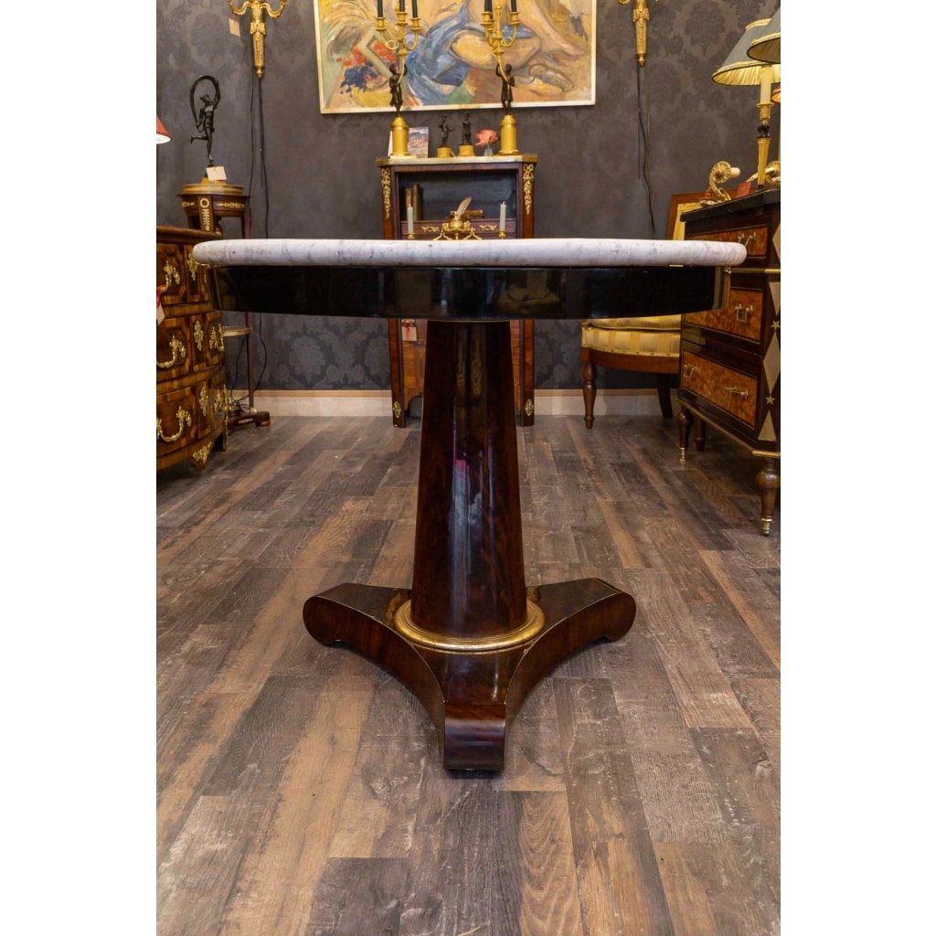 Table guéridon à marqueterie de pierres dures et marbre, Florence vers 1810 7 Table guéridon à marqueterie de pierres dures et marbre, Florence vers 1810 7