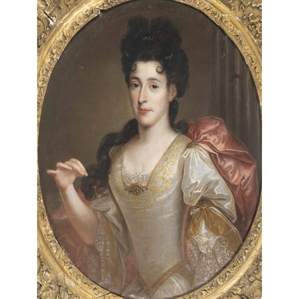 Portrait d’une Dame De Cour Attribué à François De Troy (1645-1730) 3 Portrait d’une Dame De Cour Attribué à François De Troy (1645-1730) 3