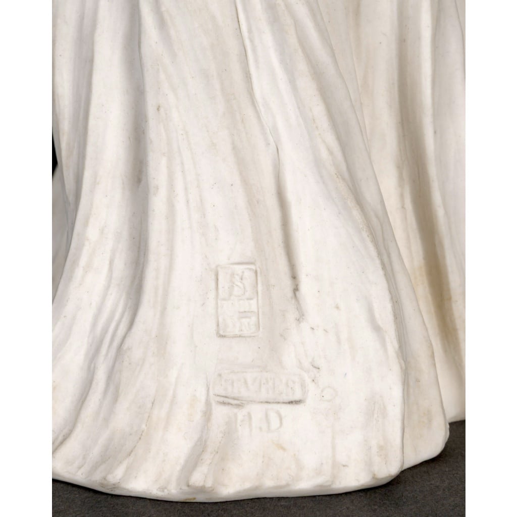 Sculpture Statuette « Danseuse au Bracelet » porcelaine de Sèvres d&rsquo;Agathon LEONARD 10