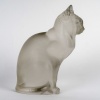 Sculpture Statuette « Chat Assis » verre blanc de René LALIQUE 11