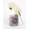 Une sculpture de perroquet en améthyste, XXème siècle 10 Une sculpture de perroquet en améthyste, XXème siècle 10