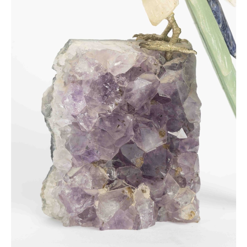 Une sculpture de perroquet en améthyste, XXème siècle 9 Une sculpture de perroquet en améthyste, XXème siècle 9