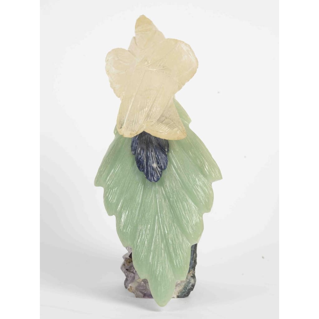 Une sculpture de perroquet en améthyste, XXème siècle 4 Une sculpture de perroquet en améthyste, XXème siècle 4