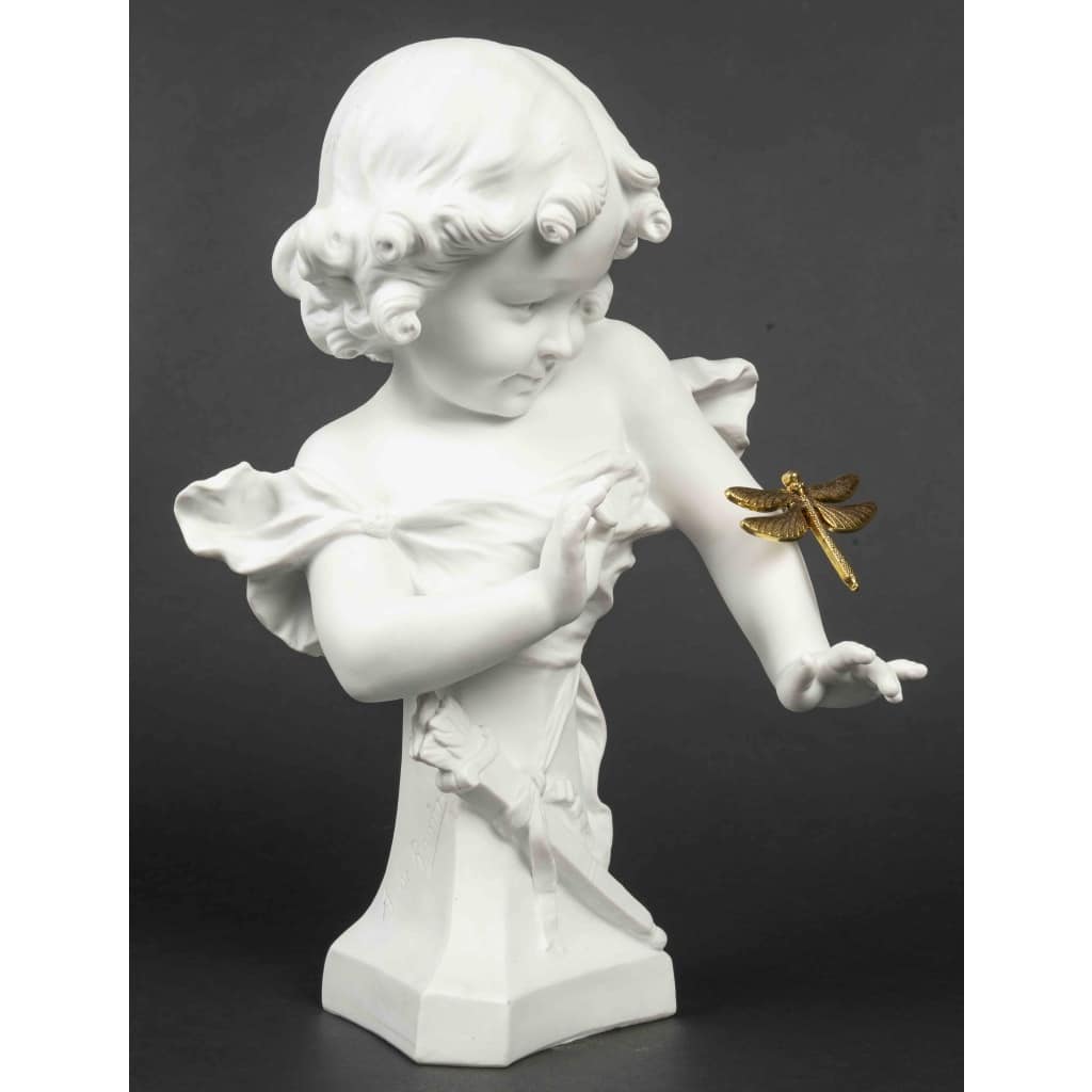 ARISTIDE DE RANIERI, Un biscuit de Sèvres, petite fille à la libellule, début XXème siècle 9 ARISTIDE DE RANIERI, Un biscuit de Sèvres, petite fille à la libellule, début XXème siècle 9
