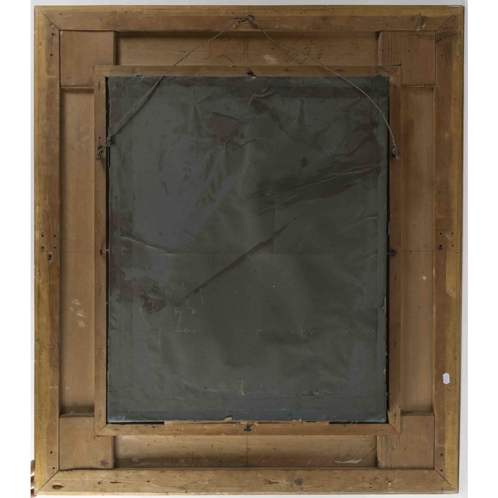 Pastel un grand pastel encadré, fin XIXème siècle 9