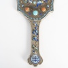 Miroir en argent, Travail d&rsquo;extreme orient. Fin XIX-Début XXème siècle 9