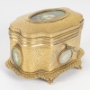 Coffret à bijoux en laiton doré, Epoque Napoléon III 12