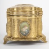 Coffret à bijoux en laiton doré, Epoque Napoléon III 14
