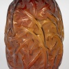 Vase « Ronces » verre ambre orangé de René LALIQUE 12