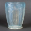 Vase « Danaïdes » verre opalescent patiné bleu de René LALIQUE 12