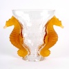 Vase « Poséïdon » cristal blanc et orange de LALIQUE FRANCE 8 Vase « Poséïdon » cristal blanc et orange de LALIQUE FRANCE 8