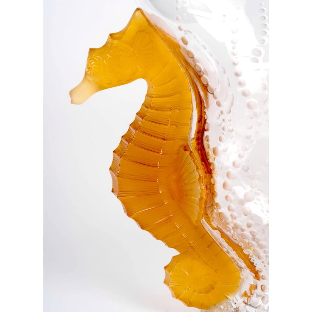 Vase « Poséïdon » cristal blanc et orange de LALIQUE FRANCE 6 Vase « Poséïdon » cristal blanc et orange de LALIQUE FRANCE 6