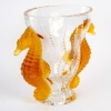 Vase « Poséïdon » cristal blanc et orange de LALIQUE FRANCE 10 Vase « Poséïdon » cristal blanc et orange de LALIQUE FRANCE 10