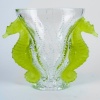 Vase « Poséïdon » cristal blanc et vert absinthe de LALIQUE FRANCE 11