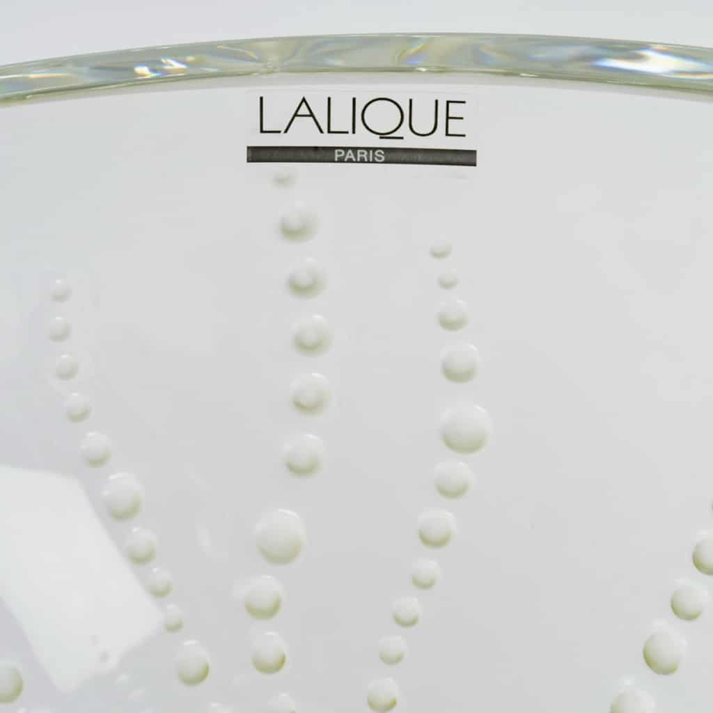 Vase « Poséïdon » cristal blanc et vert absinthe de LALIQUE FRANCE 8