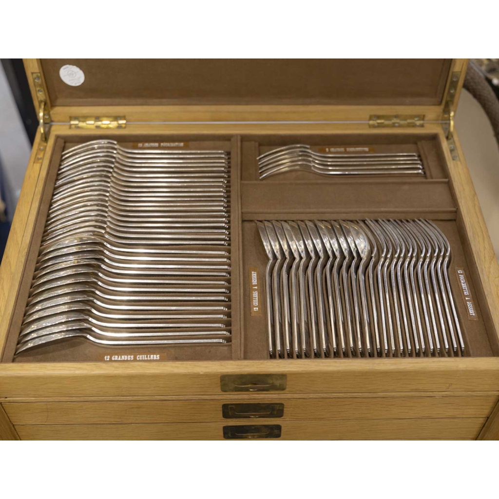 ORFEVRE SAVARY & FILS MENAGERE 191 PIECES EN ARGENT MASSIF EPOQUE 1930 8