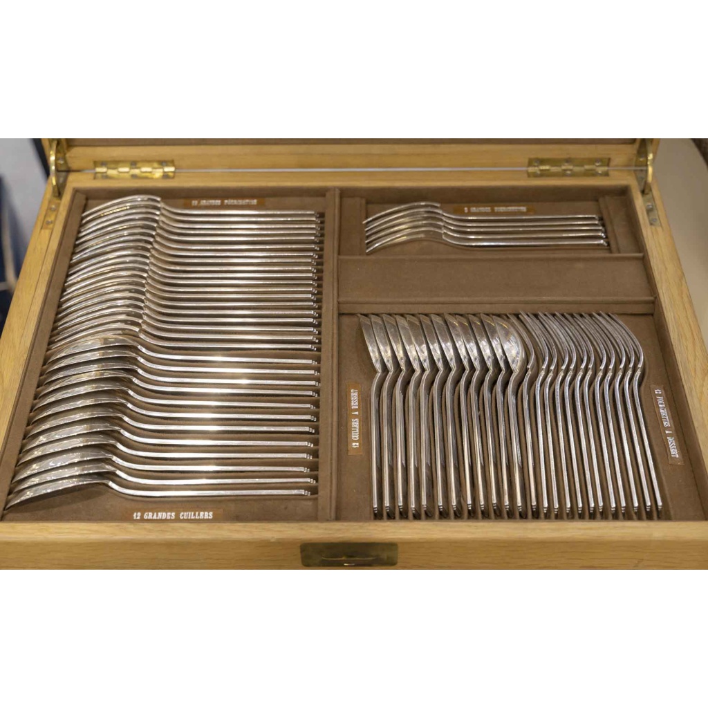 ORFEVRE SAVARY & FILS MENAGERE 191 PIECES EN ARGENT MASSIF EPOQUE 1930 9