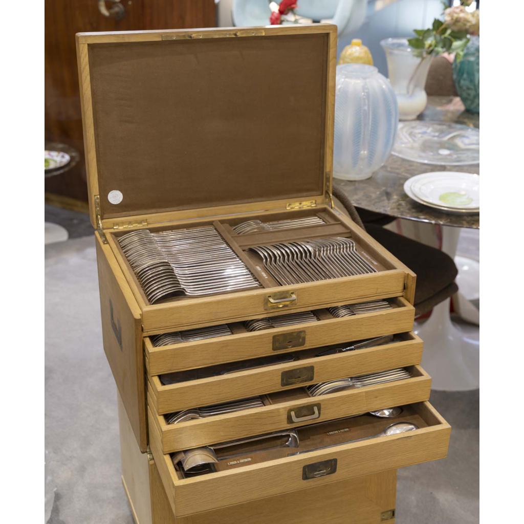 ORFEVRE SAVARY & FILS MENAGERE 191 PIECES EN ARGENT MASSIF EPOQUE 1930 13