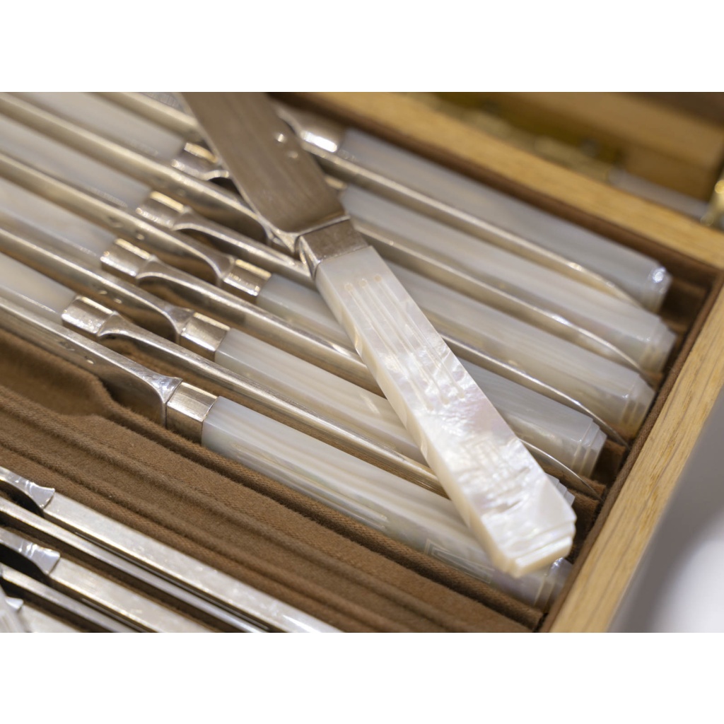 ORFEVRE SAVARY & FILS MENAGERE 191 PIECES EN ARGENT MASSIF EPOQUE 1930 17