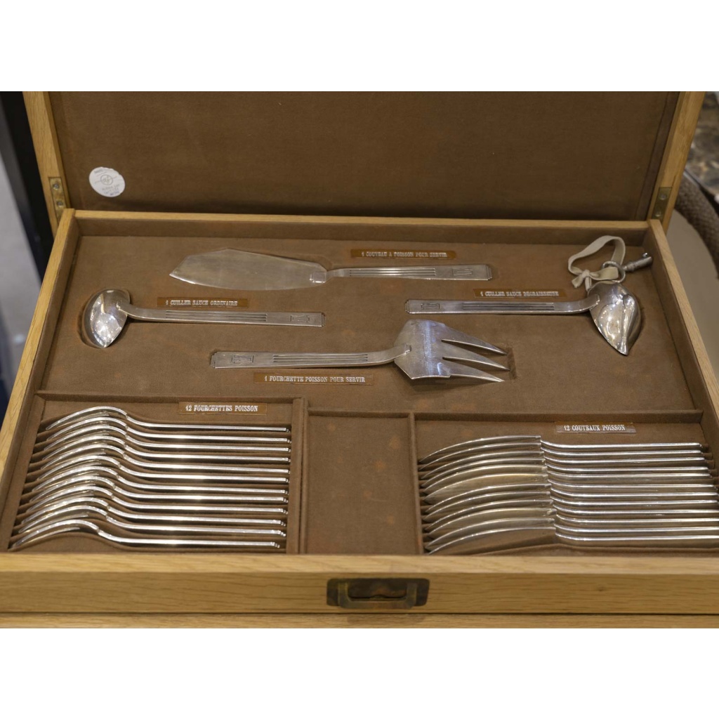 ORFEVRE SAVARY & FILS MENAGERE 191 PIECES EN ARGENT MASSIF EPOQUE 1930 23