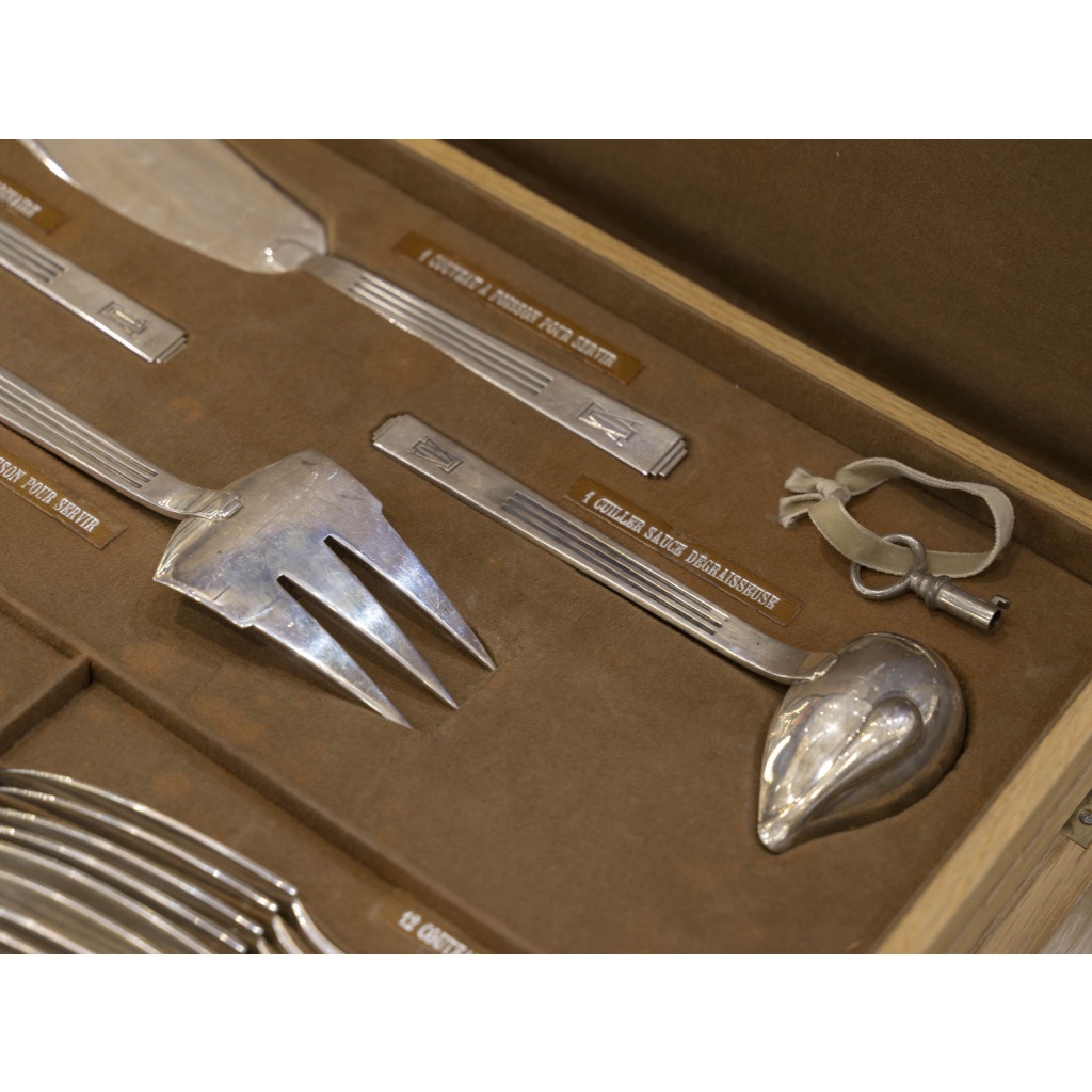 ORFEVRE SAVARY & FILS MENAGERE 191 PIECES EN ARGENT MASSIF EPOQUE 1930 26