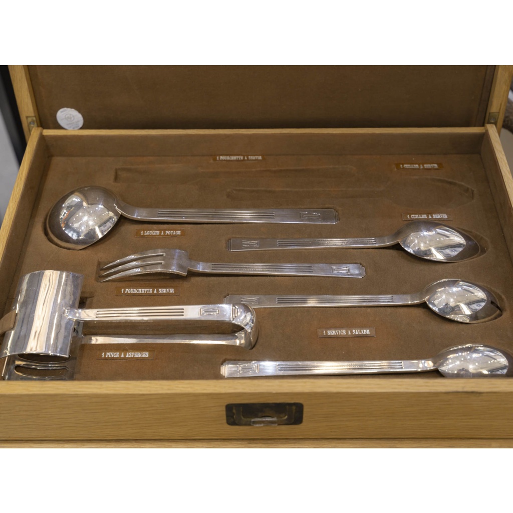 ORFEVRE SAVARY & FILS MENAGERE 191 PIECES EN ARGENT MASSIF EPOQUE 1930 27