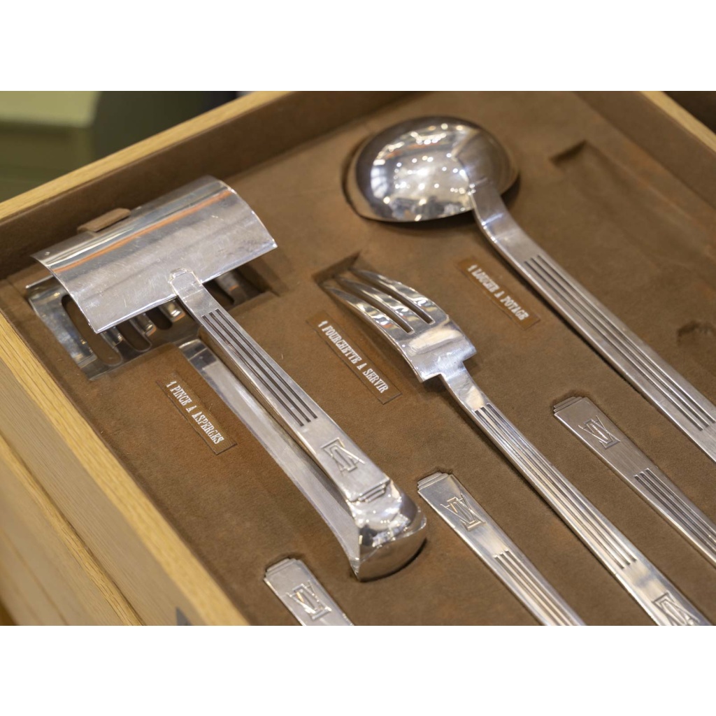 ORFEVRE SAVARY & FILS MENAGERE 191 PIECES EN ARGENT MASSIF EPOQUE 1930 29