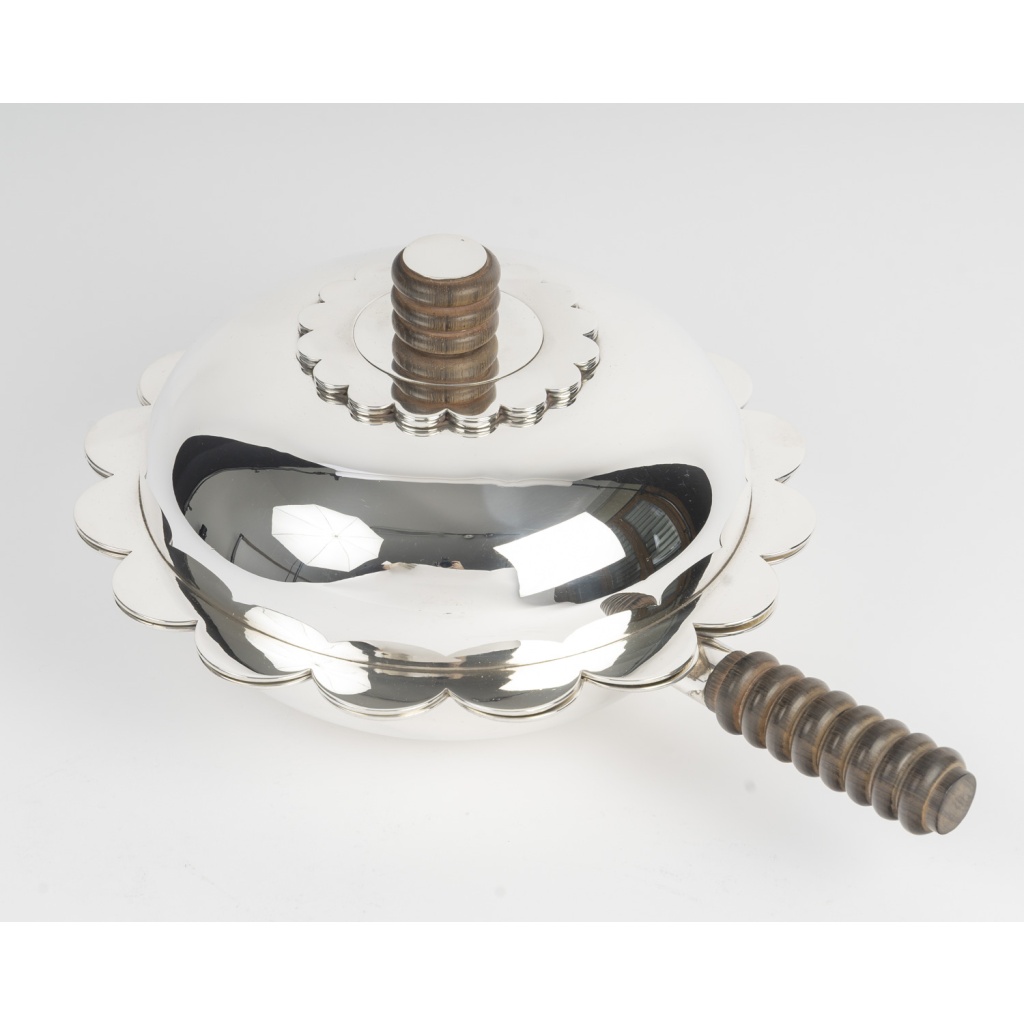 JEAN PUIFORCAT – Légumier couvert, argent massif époque ART DECO 3