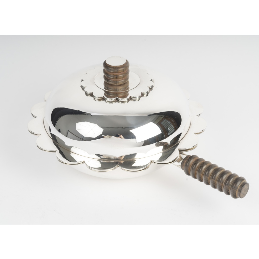 JEAN PUIFORCAT – Légumier couvert, argent massif époque ART DECO 4