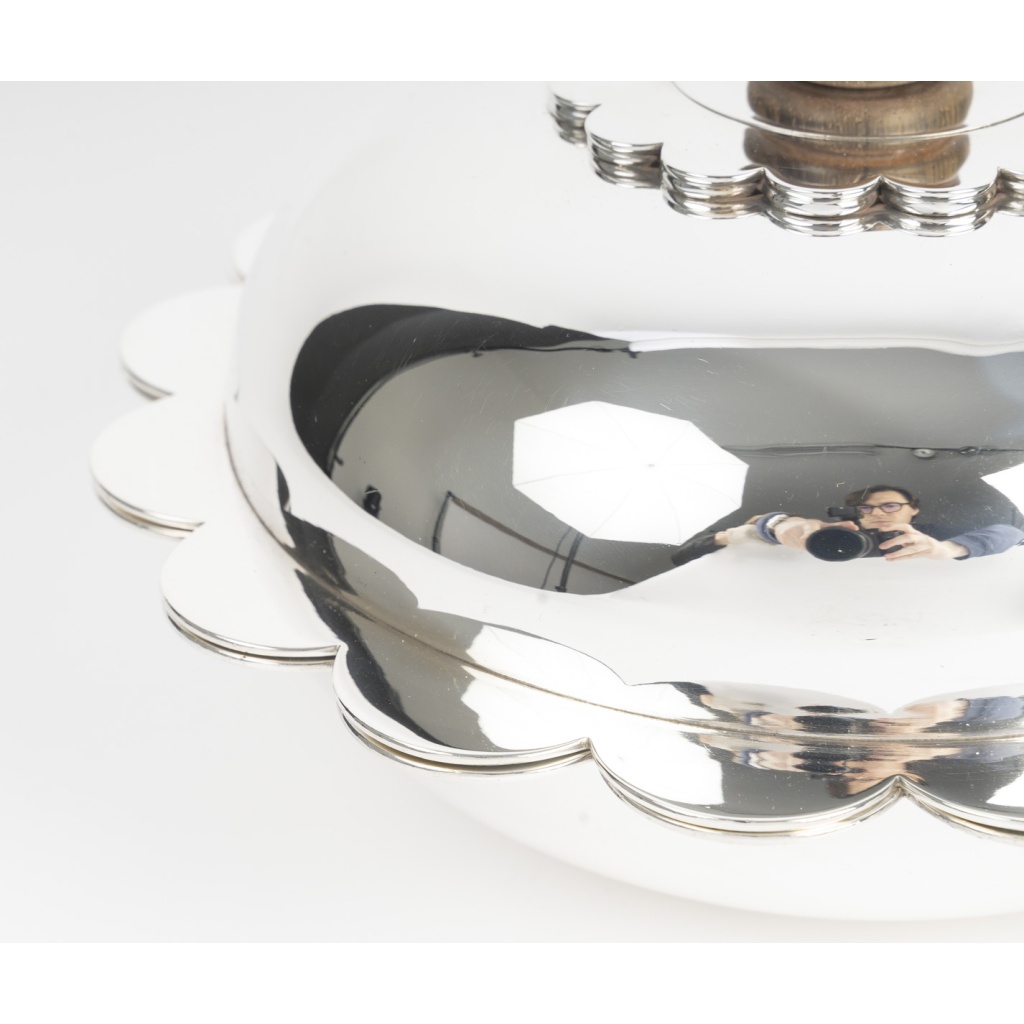 JEAN PUIFORCAT – Légumier couvert, argent massif époque ART DECO 6