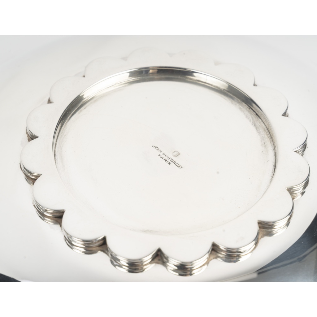 JEAN PUIFORCAT – Légumier couvert, argent massif époque ART DECO 14