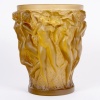 Vase « Bacchantes » verre jaune ambré patiné sépia de René LALIQUE 10