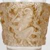 Vase « Bacchus » verre blanc patiné sépia de René LALIQUE 13 Vase « Bacchus » verre blanc patiné sépia de René LALIQUE 13