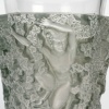Vase « Bacchus » verre blanc patiné bleu de René LALIQUE 12
