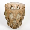 Vase « Rampillon » verre topaze patiné sépia de René LALIQUE 10